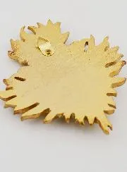 Ex Voto Wall Decoration Gold and Green Almond - 12cm