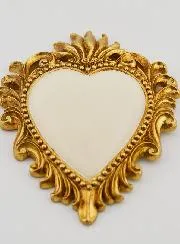 Ex Voto Wall Decoration Gold and White - 10cm