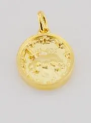 Gold Plated Medal Immaculate Heart of Mary - 19mm