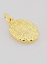 Gold Plated Medal Immaculate Heart of Mary - 19mm