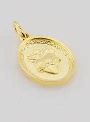 Gold-plated Medal Sacred Heart of Jesus - 19mm