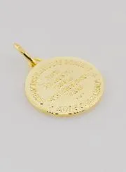 Gold-plated Medal Holy Spirit and Hymn - 18mm