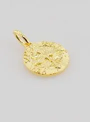 Gold-plated Medal Holy Spirit and Hymn - 14mm