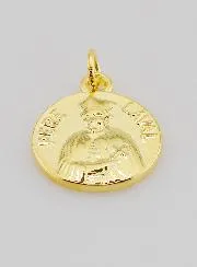 Gold Plated Medal Priest Laval - 18mm