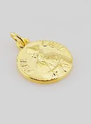 Gold Plated Medal Priest Laval - 18mm
