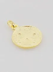 Gold Plated Medal of Saint Benedict - 16mm