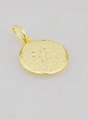 Gold-plated Saint Benedict Medal - 14mm
