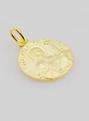 Gold Plated Saint Rita Medal - 18mm