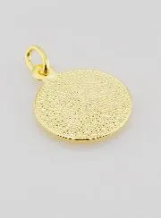 Gold Plated Saint Rita Medal - 18mm