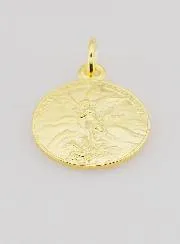 Gold-plated Medal St Michael the Archangel - 18mm