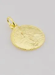 Gold-plated Medal St Michael the Archangel - 18mm