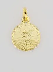 Gold-Plated Archangel Michael Medal - 14mm