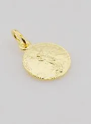 Gold-Plated Archangel Michael Medal - 14mm
