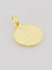 Gold-Plated Medal Botticelli's Virgin Mary - 16mm