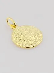 Gold-Plated Medal Virgin Mary in Prayer - 16mm