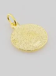 Saint Anne and the Virgin Mary Medal Gold Plated - 16 mm