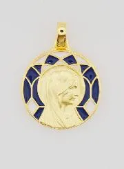 Virgin Mary and Lourdes Medal Double-sided - 18mm