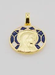 Virgin Mary and Lourdes Medal Double-sided - 18mm