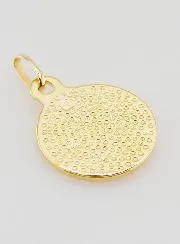 Gold Plated Saint Christopher Medal - 14mm