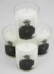 Set 4 Votive Candles Father Damien