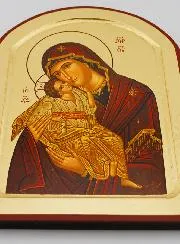 Religious Icon Our Lady of Tenderness Semicircular - 23cm