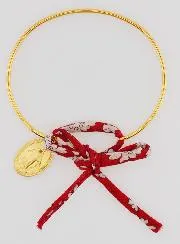 Bangle Bracelet Red Liberty and Miraculous Medal