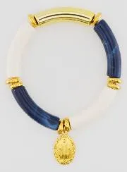 Religious Bracelet Miraculous Medal - Dark Blue