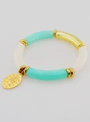 Religious Bracelet Miraculous Medal - Turquoise