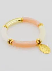 Religious Bracelet Miraculous Medal - Pink