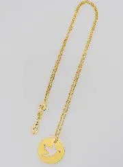 Holy Spirit Necklace - Gold Plated and Mother-of-Pearl