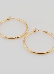 Gold-Plated Creole Earrings 2mm - 30mm