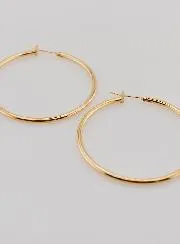 Gold-Plated Creole Earrings 2mm - 40mm