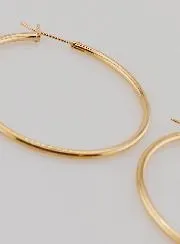 Gold-Plated Creole Earrings 2mm - 40mm