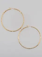 Gold-Plated Creole Earrings 2mm - 60mm