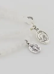 Moonstone Rosary Bracelet – St Benedict and Father Pio