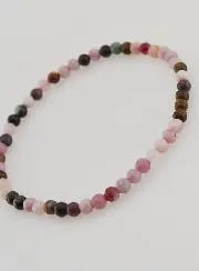 Gemstone Bracelet Multicoloured Tourmaline - 4mm