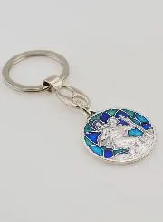 Mosaic Key Ring - Saint Christopher