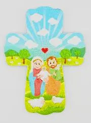 Children's Cross to Hang - Holy Family