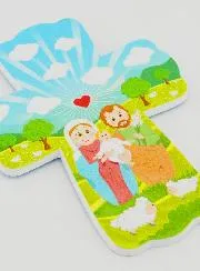 Children's Cross to Hang - Holy Family