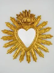 Ex Voto Mirror Radiant Heart - 28cm