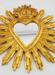 Ex Voto Mirror Radiant Heart - 28cm