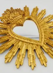 Ex Voto Mirror Radiant Heart - 28cm