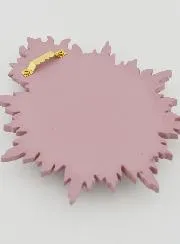 Ex Voto Wall Decoration Radiant Heart 17cm - Pink