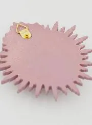 Ex Voto Wall Decoration Radiant Heart 11cm - Pink