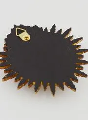 Ex Voto Wall Decoration Radiant Heart 11cm - Gold