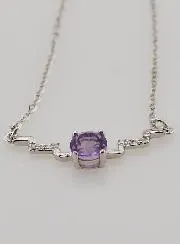 Necklace 925 Silver and Amethyst