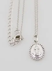 Religious Necklace Miraculous Virgin – 925 Silver