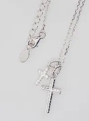 Religious Necklace with Cross Pendants – 925 Silver
