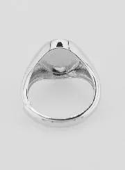 Silver Signet Ring Miraculous Virgin - Size 46-52