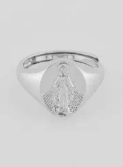 Miraculous Virgin Signet Ring - Size 52-56